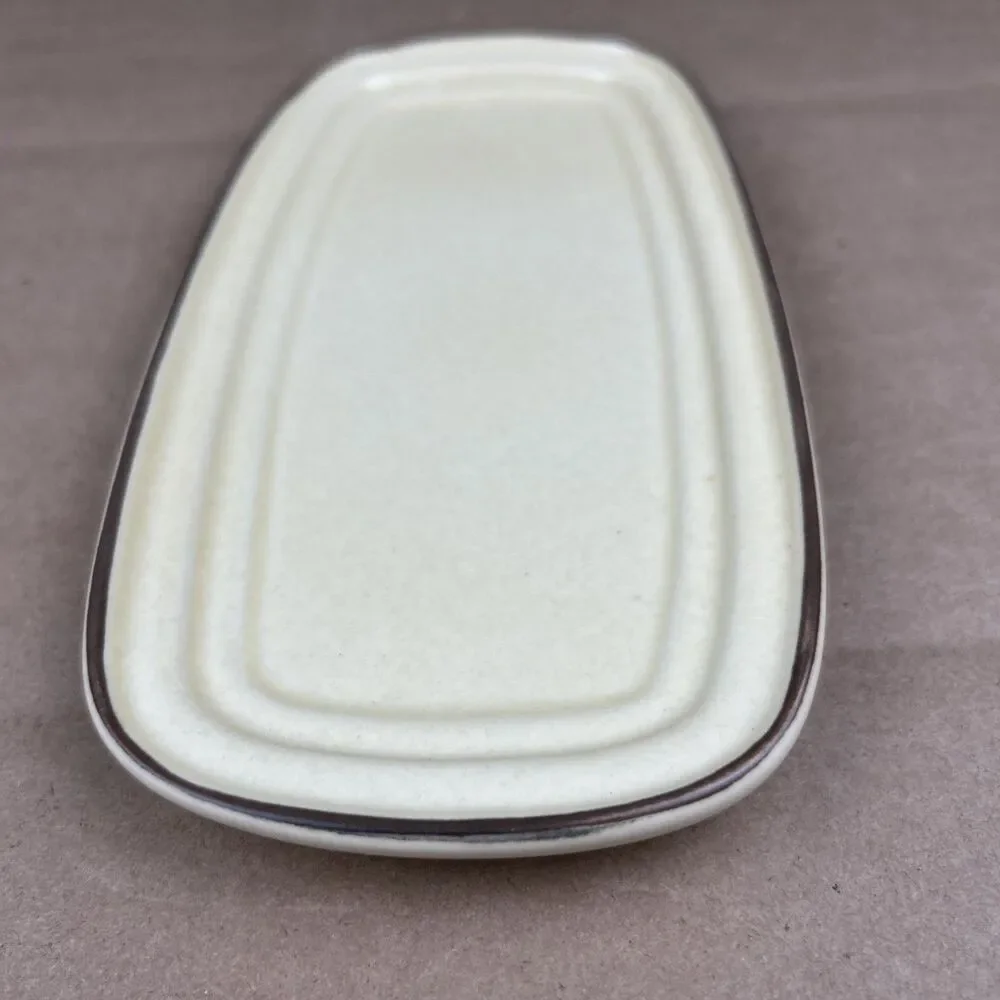 Vintage Pfaltzgraff Village Pattern Stoneware Covered Butter Dish with Lid